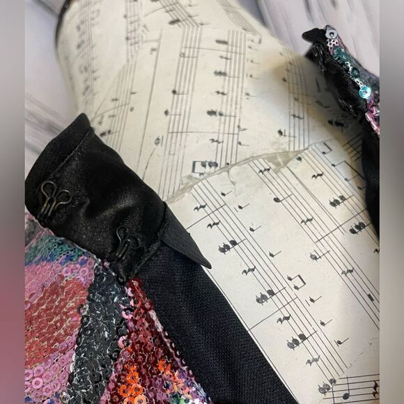 NICOLE MILLER Sequin Top Multicolored M - Picture 8 of 10